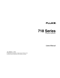 Thumbnail of document Manual - 718 Pressure Calibrators